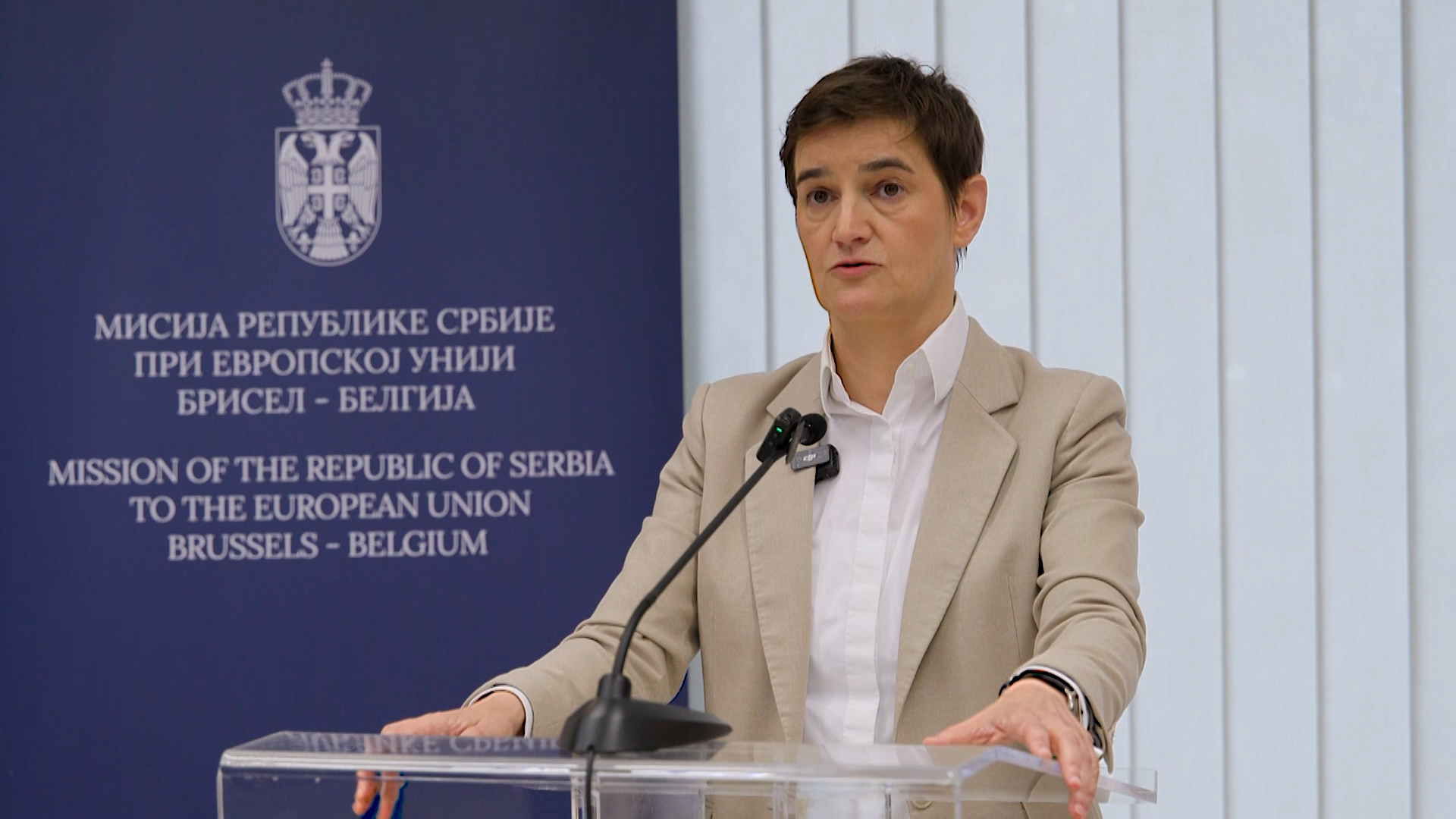 Belgija, Brisel, Ana Brnabic predsednica Narodne skupstine Republike Srbije, o blokaderima u Srbiji